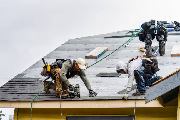 Professional Roof Installation technician working in Danbury, CT